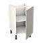 GoodHome Balsamita Matt grey slab Base Kitchen cabinet (W)500mm (H)720mm