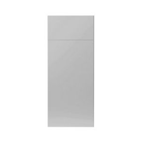 GoodHome Balsamita Matt grey slab Cabinet door, (W)300mm (H)715mm (T)16mm