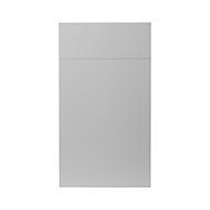 GoodHome Balsamita Matt grey slab Cabinet door, (W)400mm