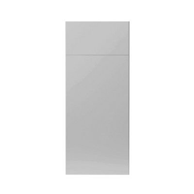 GoodHome Balsamita Matt grey Slab Door & drawer 300mm