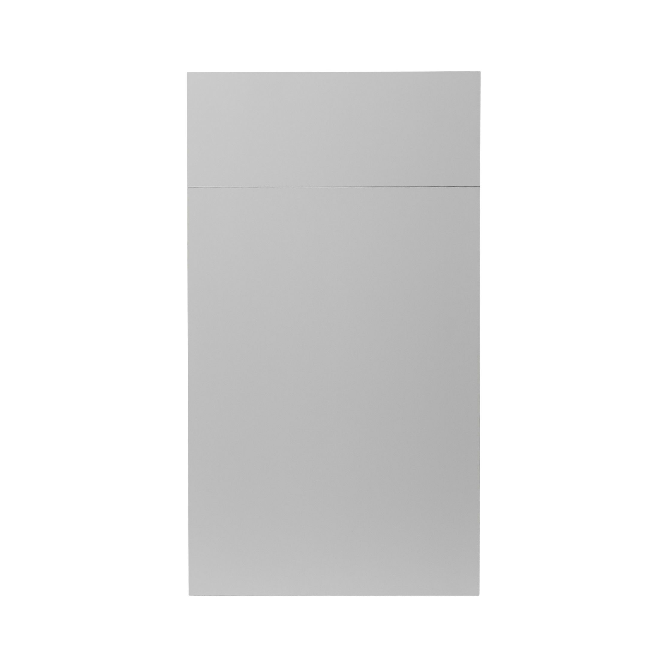 GoodHome Balsamita Matt grey Slab Door & drawer 400mm