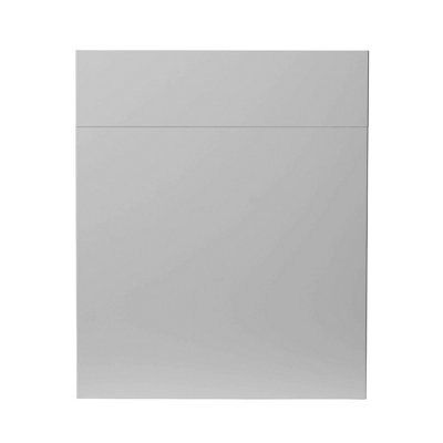 GoodHome Balsamita Matt grey Slab Door & drawer 600mm