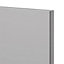 GoodHome Balsamita Matt grey slab Drawer front (W)500mm, Pack of 3