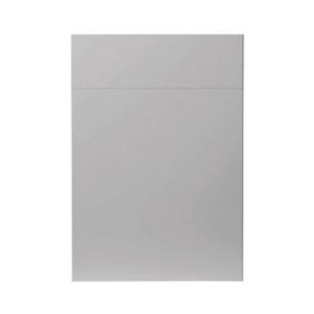 GoodHome Balsamita Matt grey slab Drawerline Cabinet door, (W)500mm (H)715mm (T)16mm