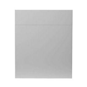 GoodHome Balsamita Matt grey slab Drawerline Cabinet door, (W)600mm (H)715mm (T)16mm