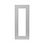 GoodHome Balsamita Matt grey slab Glazed door & drawer front Cabinet door (W)300mm (H)715mm (T)16mm