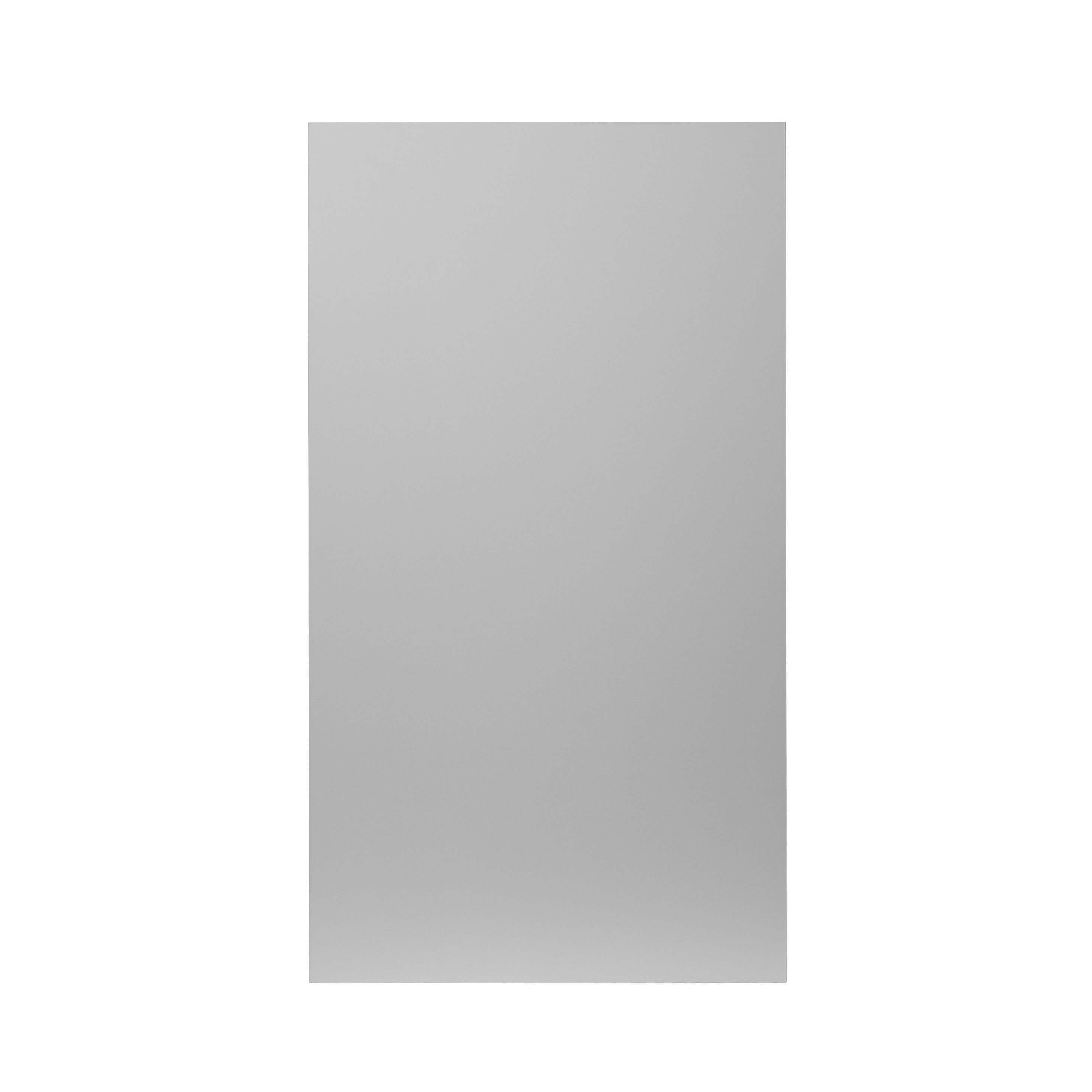 GoodHome Balsamita Matt grey Slab Highline Cabinet door (W)400mm (H)715mm (T)16mm