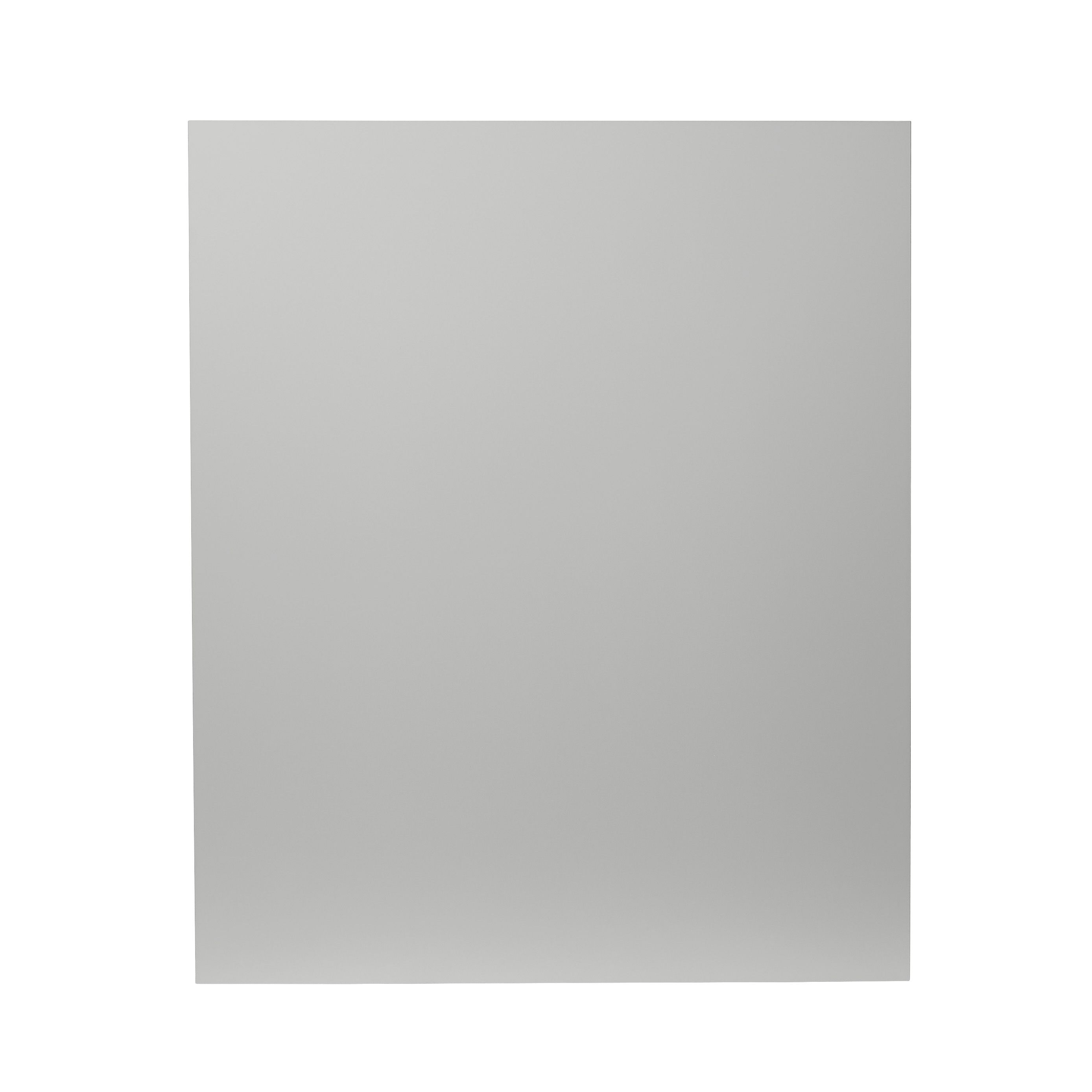 GoodHome Balsamita Matt grey Slab Highline Cabinet door (W)600mm (H)715mm (T)16mm