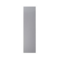 GoodHome Balsamita Matt grey slab Standard End panel (H)2400mm (W)610mm