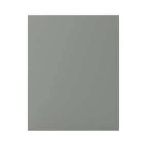 GoodHome Balsamita Matt grey slab Standard End panel (H)720mm (W)570mm