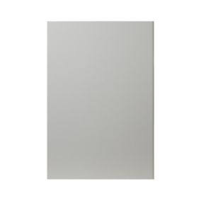 GoodHome Balsamita Matt grey slab Standard End panel (H)900mm (W)610mm