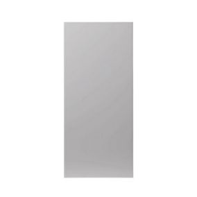 GoodHome Balsamita Matt grey slab Tall Cabinet door (W)400mm (H)895mm (T)16mm