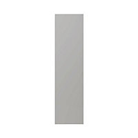 GoodHome Balsamita Matt grey slab Tall End panel (H)2190mm (W)570mm, Pair