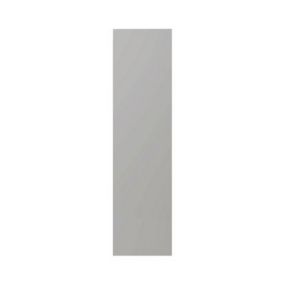 GoodHome Balsamita Matt grey slab Tall End panel (H)2190mm (W)570mm, Pair