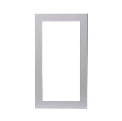 GoodHome Balsamita Matt grey slab Tall glazed Cabinet door (W)500mm (H)895mm (T)16mm