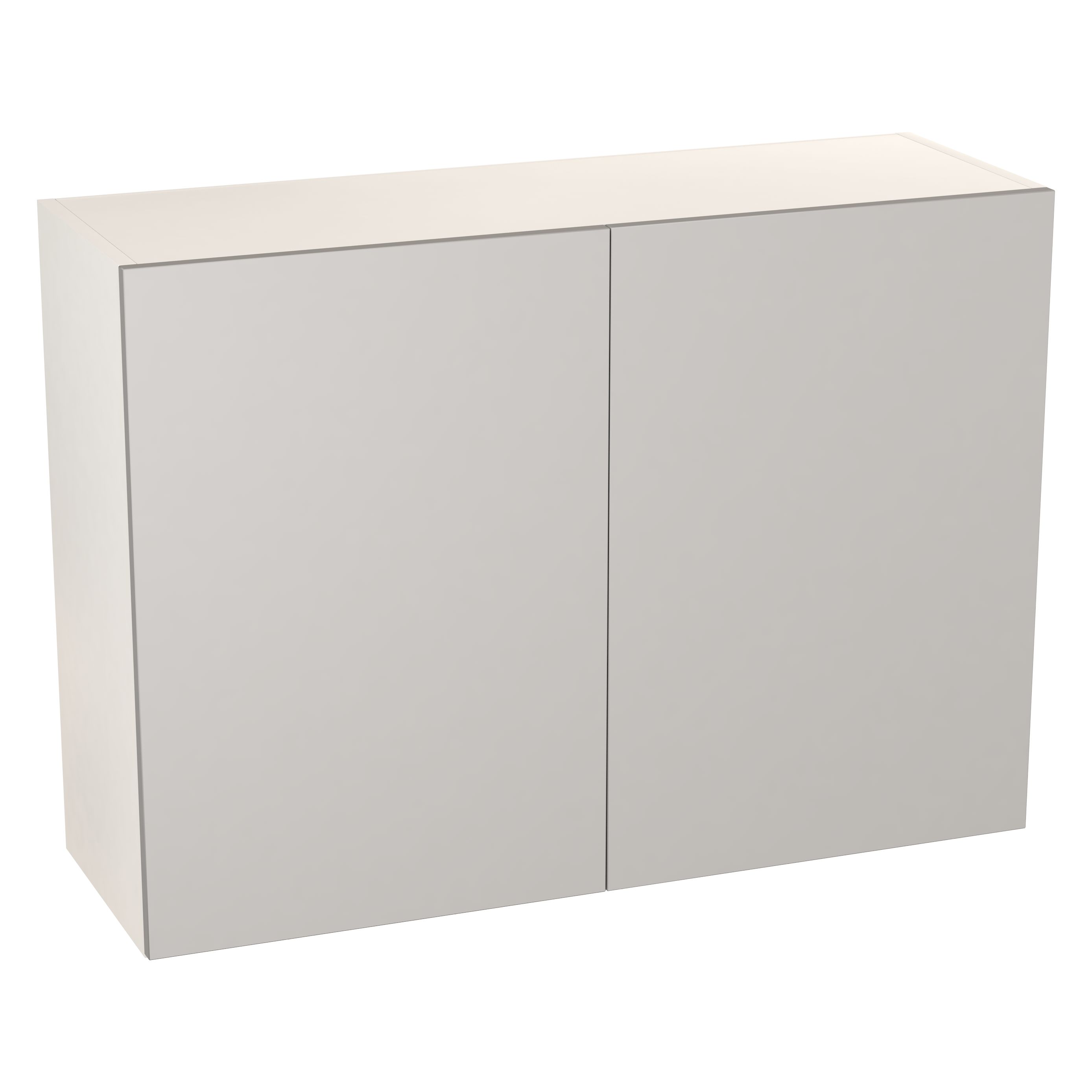 GoodHome Balsamita Matt grey slab Wall Kitchen cabinet (W)1000mm (H)720mm