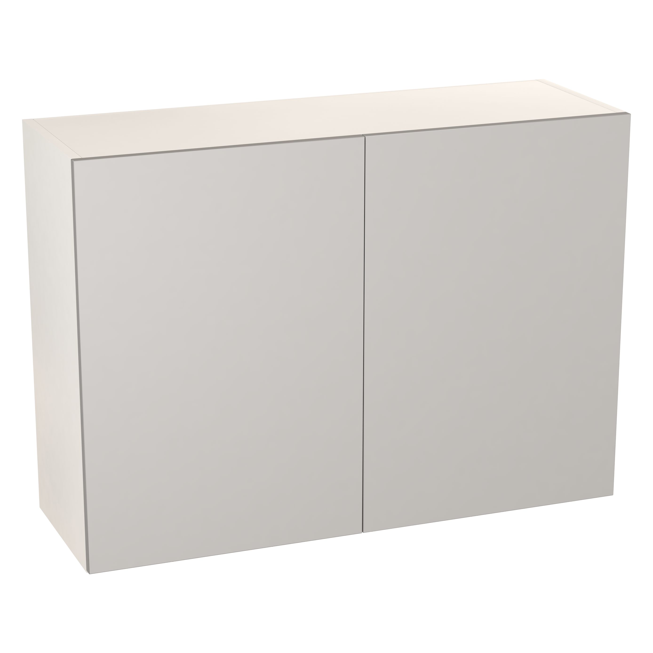 GoodHome Balsamita Matt grey Wall Kitchen cabinet (W) 1000mm (H)720mm
