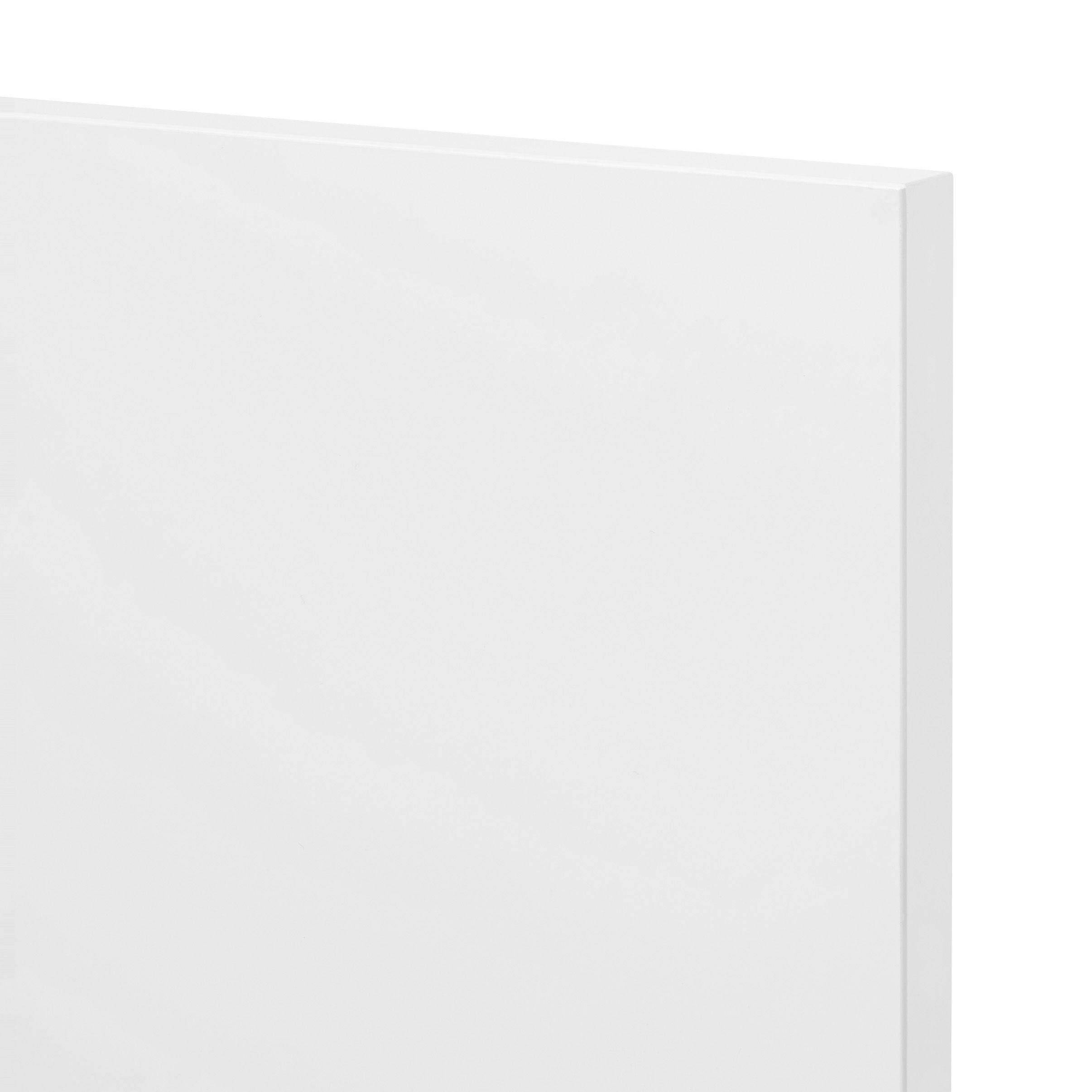 GoodHome Balsamita Matt white Highline Cabinet door (W)500mm (H)715mm (T)16mm
