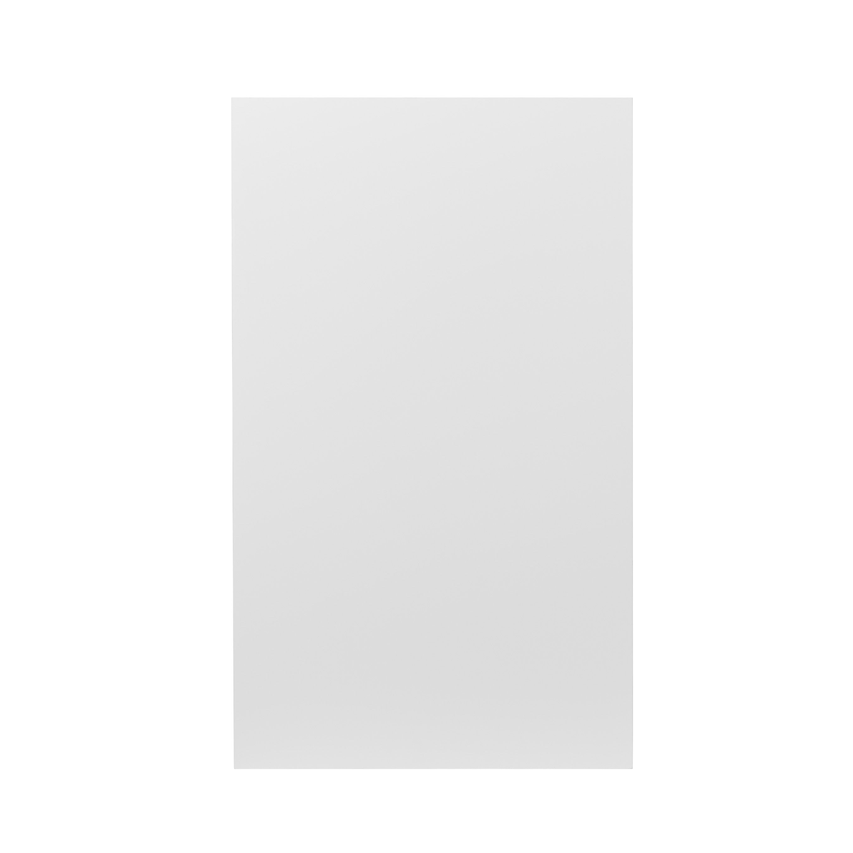 GoodHome Balsamita Matt white Slab 50:50 Larder Cabinet door (W)600mm (H)1001mm (T)16mm