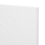 GoodHome Balsamita Matt white slab 50:50 Larder Cabinet door (W)600mm (H)1001mm (T)16mm