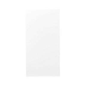 GoodHome Balsamita Matt white slab 50:50 Tall larder fridge/freezer Cabinet door (W)600mm (H)1181mm (T)16mm
