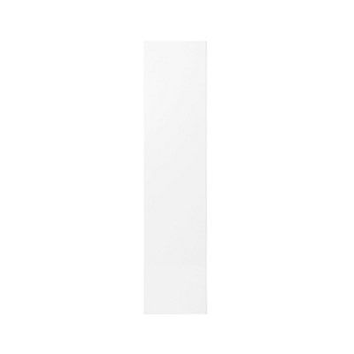 GoodHome Balsamita Matt white slab 70:30 Larder/Fridge freezer Cabinet door (W)300mm (H)1287mm (T)16mm