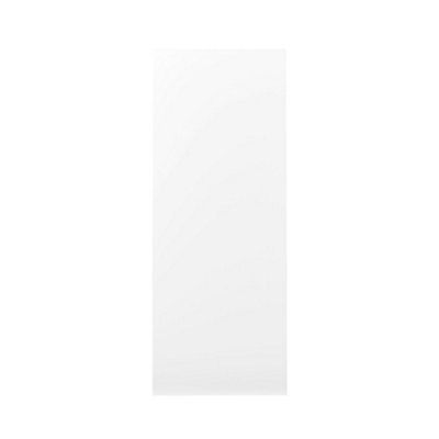 GoodHome Balsamita Matt white slab 70:30 Larder/Fridge freezer Cabinet door (W)500mm (H)1287mm (T)16mm