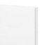 GoodHome Balsamita Matt white slab 70:30 Larder/Fridge freezer Cabinet door (W)500mm (H)1467mm (T)16mm