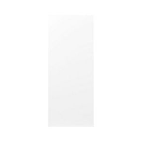 GoodHome Balsamita Matt white slab 70:30 Larder/Fridge freezer Cabinet door (W)600mm (H)1467mm (T)16mm