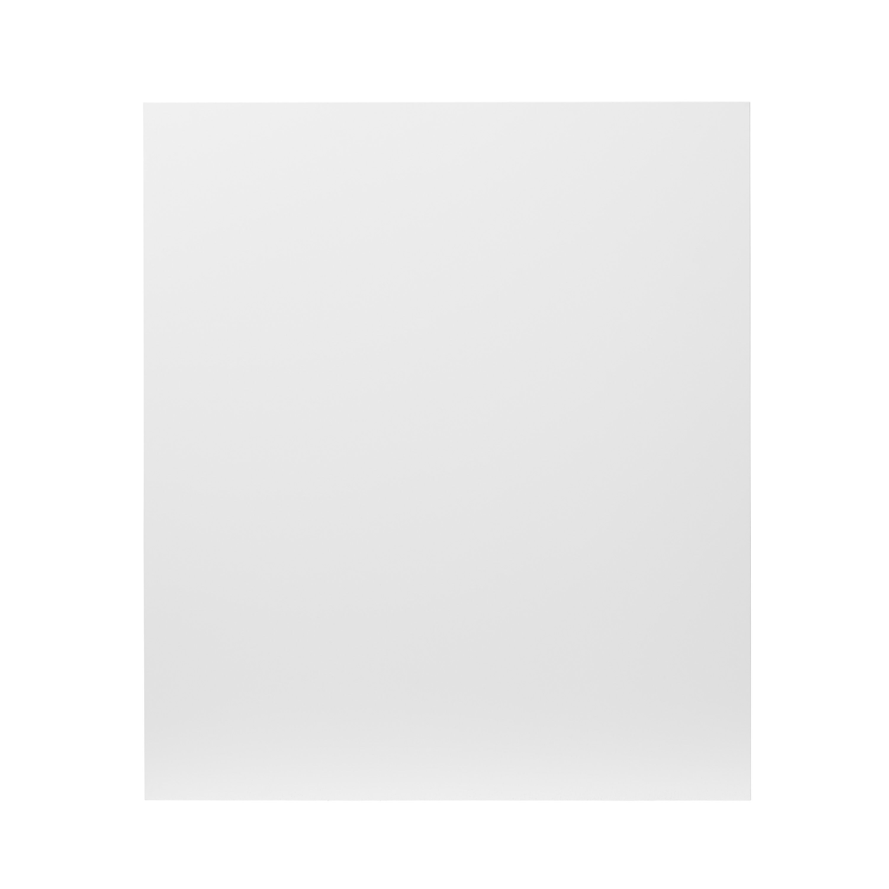 GoodHome Balsamita Matt white Slab Appliance Cabinet door (W)600mm (H)687mm (T)16mm