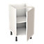 GoodHome Balsamita Matt white slab Base Kitchen cabinet (W)500mm (H)720mm