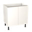 GoodHome Balsamita Matt white slab Base Kitchen cabinet (W)800mm (H)720mm