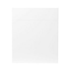 GoodHome Balsamita Matt white slab Cabinet door, (W)600mm (H)715mm (T)16mm