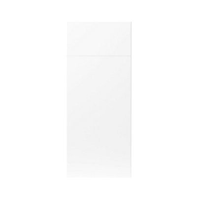 GoodHome Balsamita Matt white Slab Door & drawer 300mm