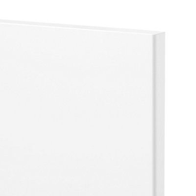 GoodHome Balsamita Matt white Slab Door & drawer 300mm