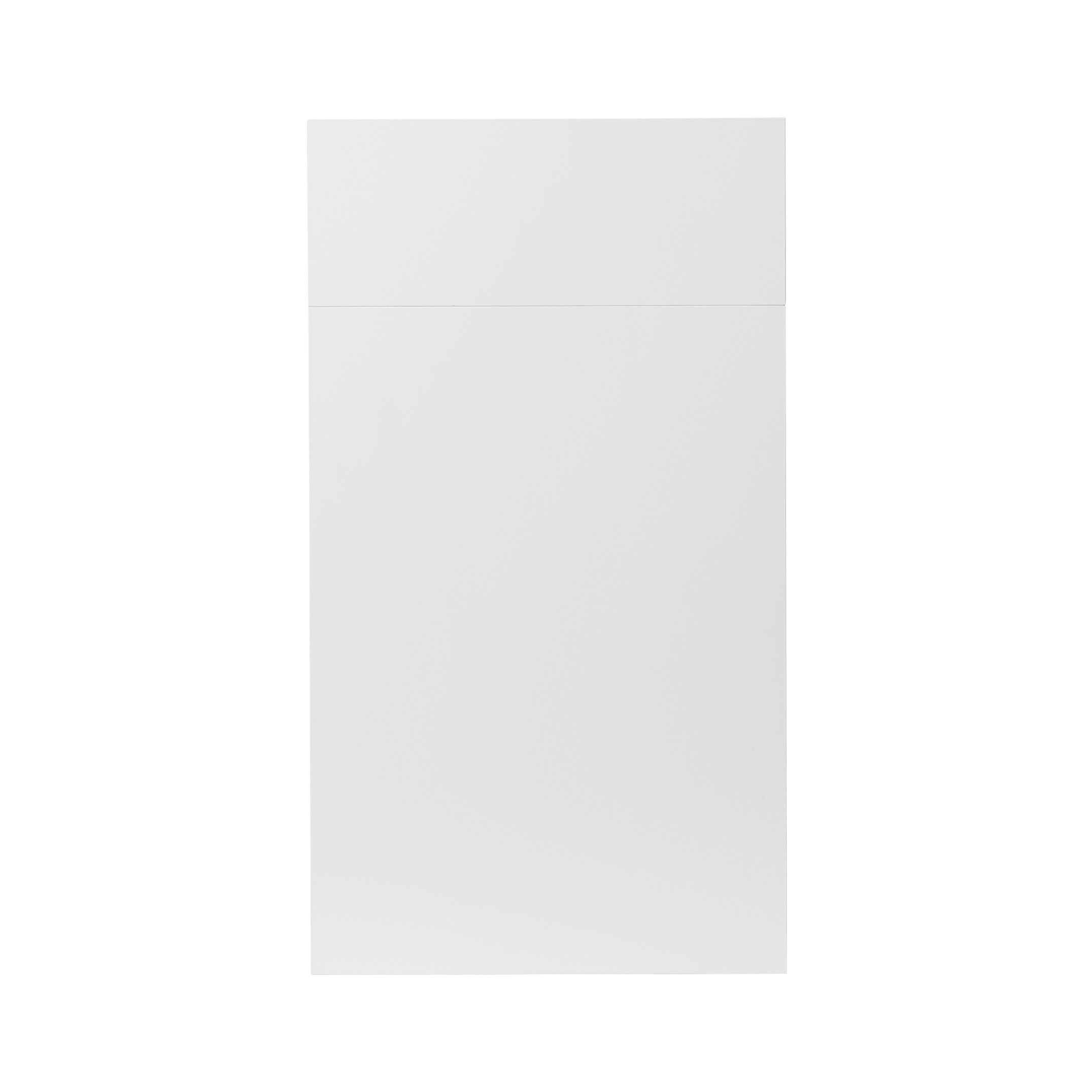 GoodHome Balsamita Matt white Slab Door & drawer 400mm