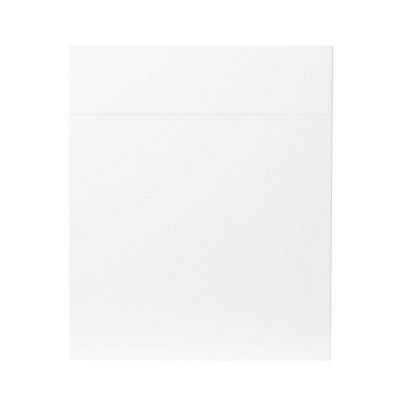 GoodHome Balsamita Matt white Slab Door & drawer 600mm