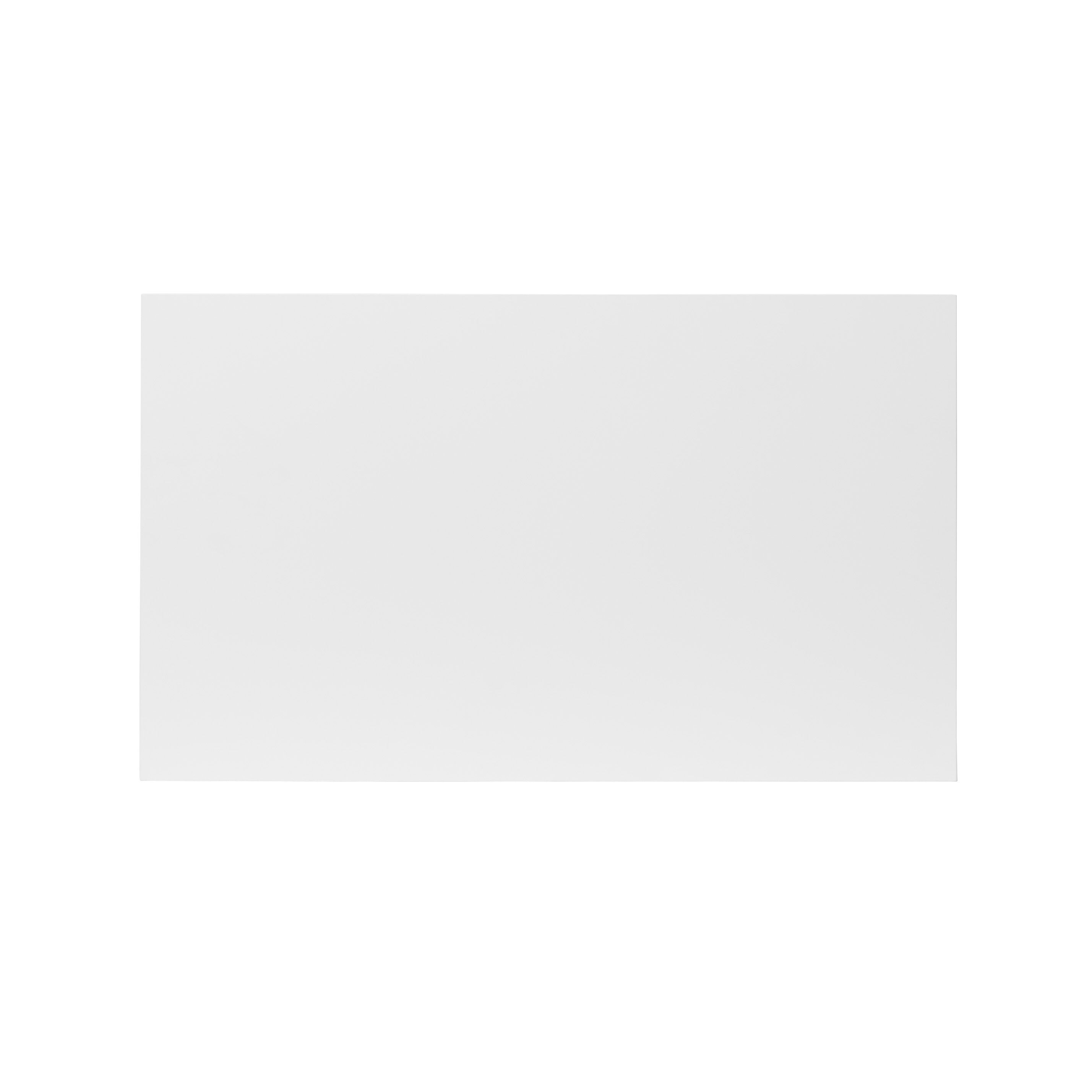 GoodHome Balsamita Matt white Slab Drawer front, bridging door & bi-fold door 600mm