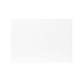 GoodHome Balsamita Matt white slab Drawerline Cabinet door, (W)500mm (H)356mm (T)16mm
