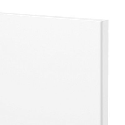 GoodHome Balsamita Matt white slab Drawerline Cabinet door, (W)800mm (H)356mm (T)16mm