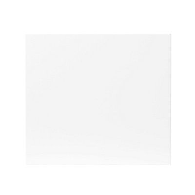 GoodHome Balsamita Matt white Slab Drawerline door & drawer front Cabinet door (W)400mm (H)356mm (T)16mm