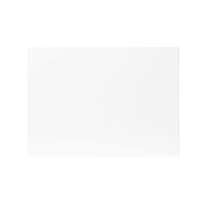 GoodHome Balsamita Matt white Slab Drawerline door & drawer front Cabinet door (W)500mm (H)356mm (T)16mm