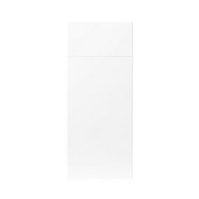 GoodHome Balsamita Matt white slab Drawerline door & drawer front, (W)300mm
