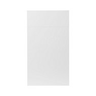 GoodHome Balsamita Matt white slab Drawerline door & drawer front, (W)400mm