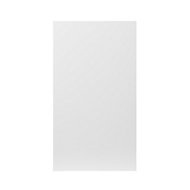 GoodHome Balsamita Matt white slab Highline Cabinet door (W)400mm (T)16mm