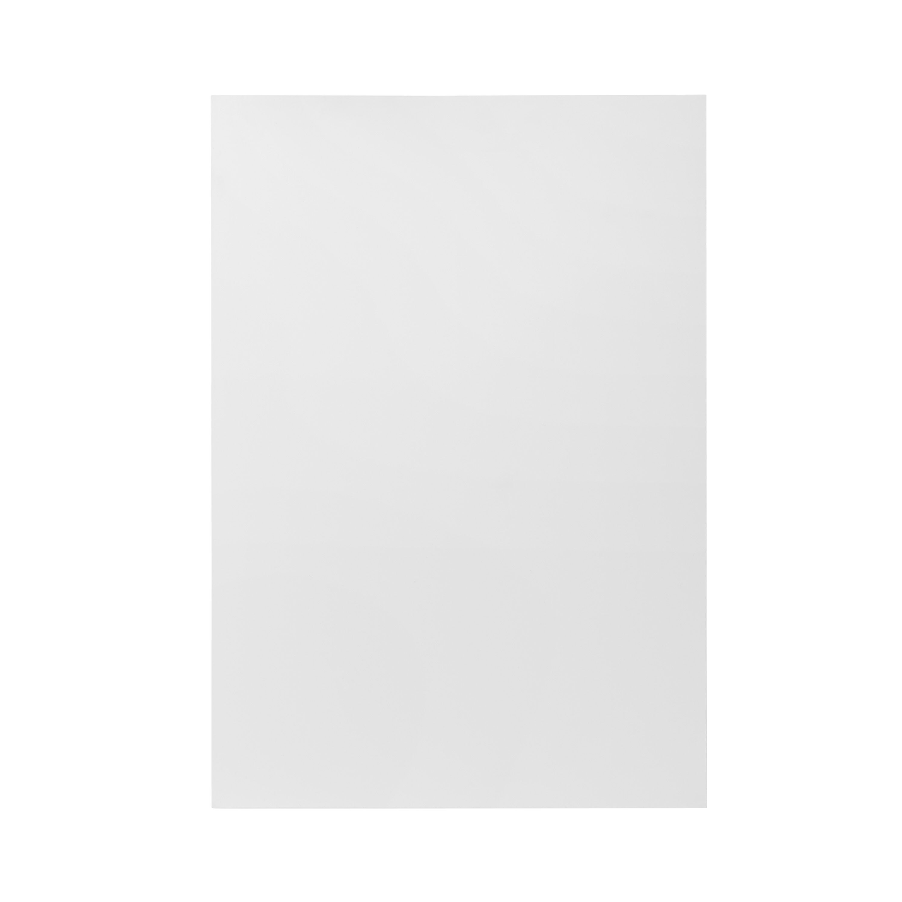GoodHome Balsamita Matt white Slab Highline Cabinet door (W)500mm (H)715mm (T)16mm