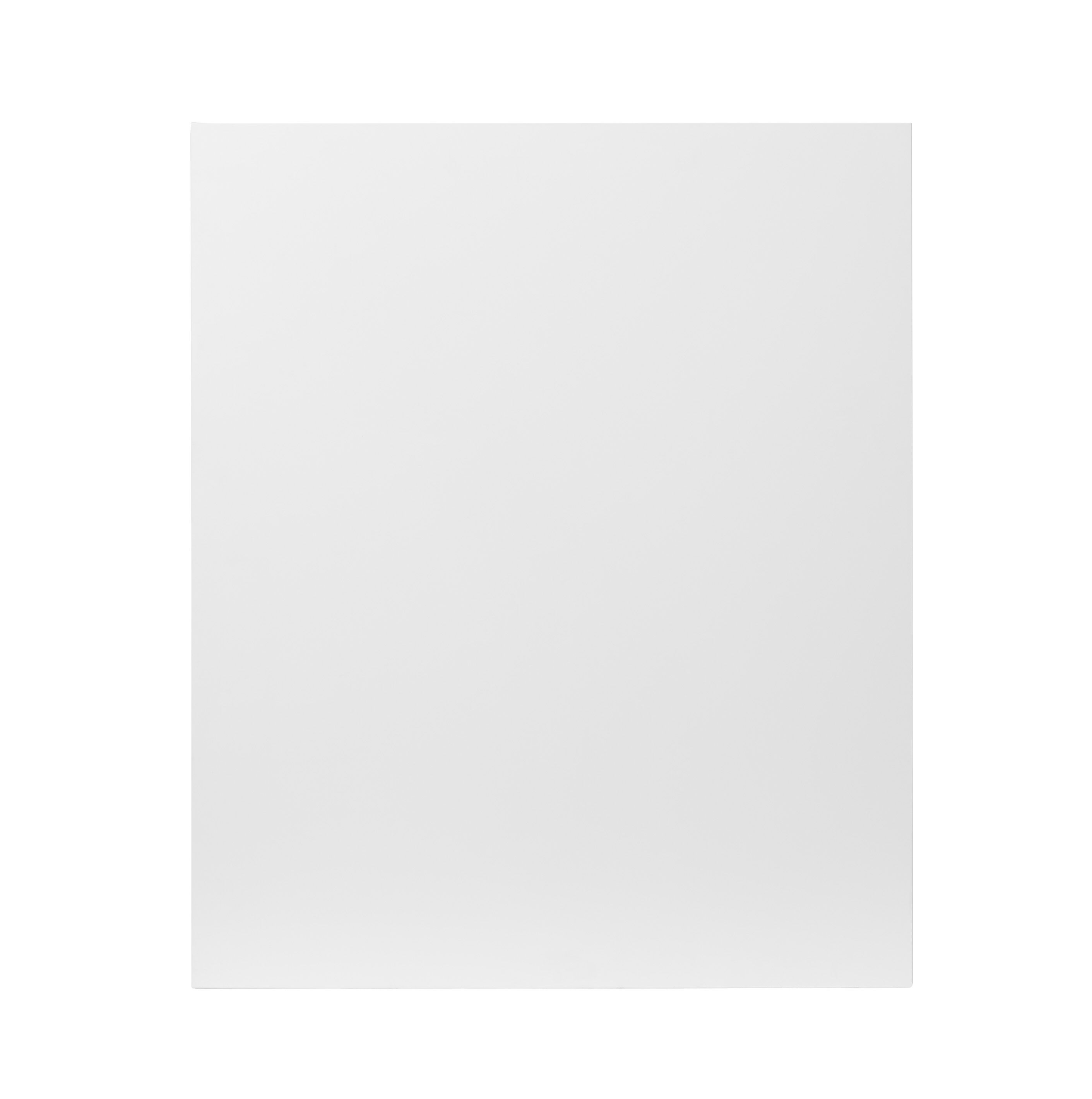 GoodHome Balsamita Matt white Slab Highline Cabinet door (W)600mm (H)715mm (T)16mm