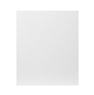 GoodHome Balsamita Matt white slab Highline Cabinet door (W)600mm (T)16mm