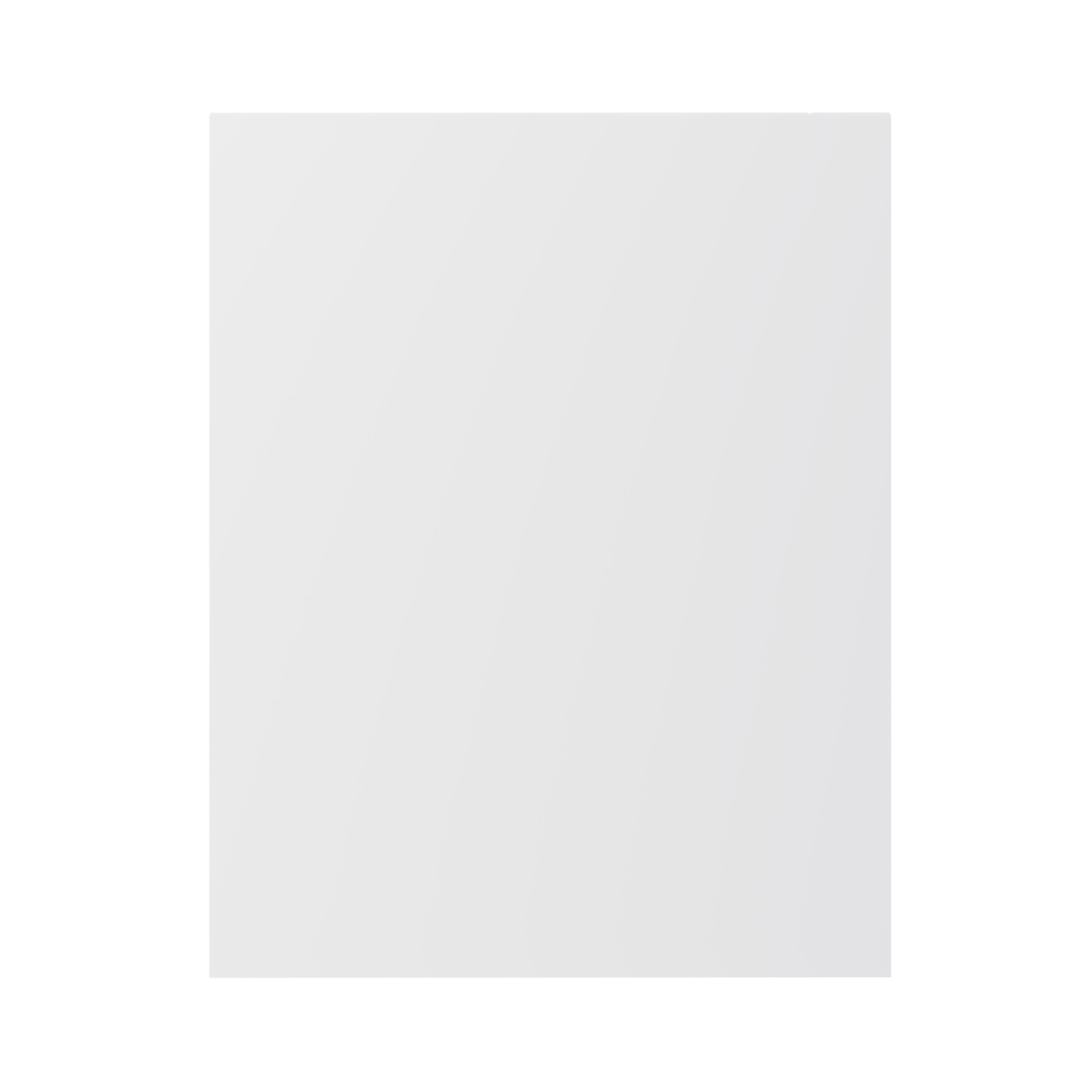 GoodHome Balsamita Matt white Slab LH Standard End panel (H)720mm (W)570mm