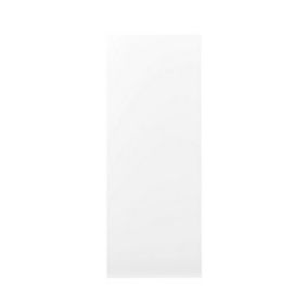 GoodHome Balsamita Matt white slab Matt white 70:30 Tall fridge/freezer Cabinet door (W)500mm (H)1287mm (T)16mm